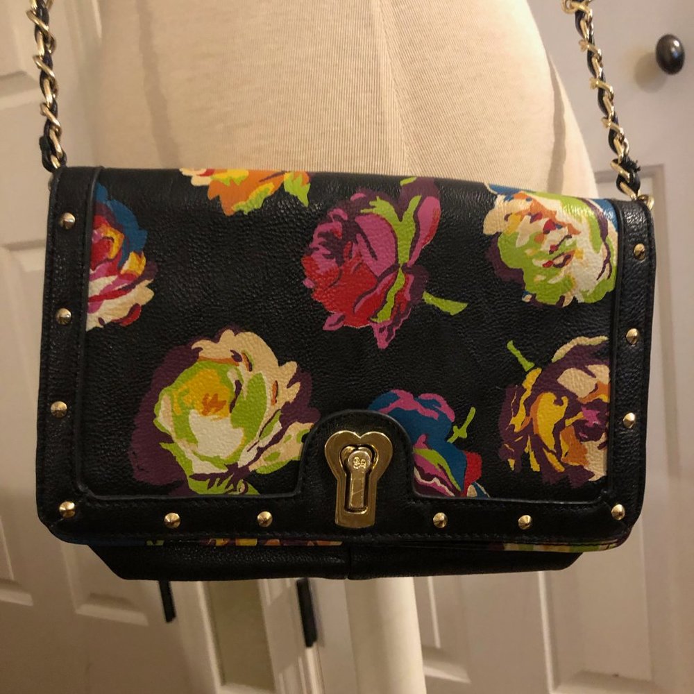 Betsy Johnson Floral Crossbody Purse